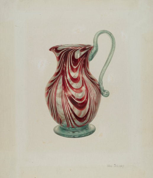 Pitcher by Van Silvay (American, active c. 1935), 16X12"(A3)Poster Print