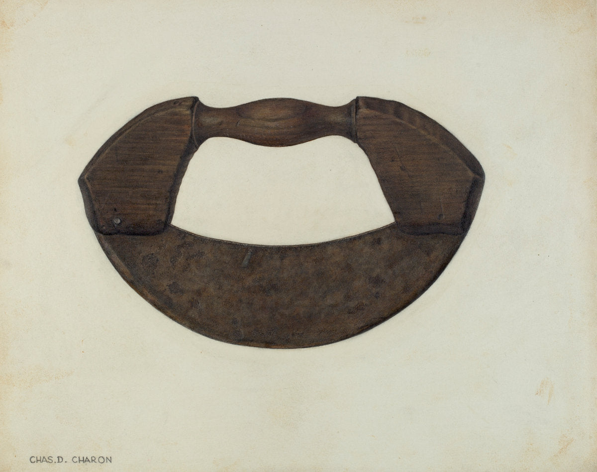 Chopping Knife by Charles Charon (American, active c. 1935), 16X12"(A3)Poster Print
