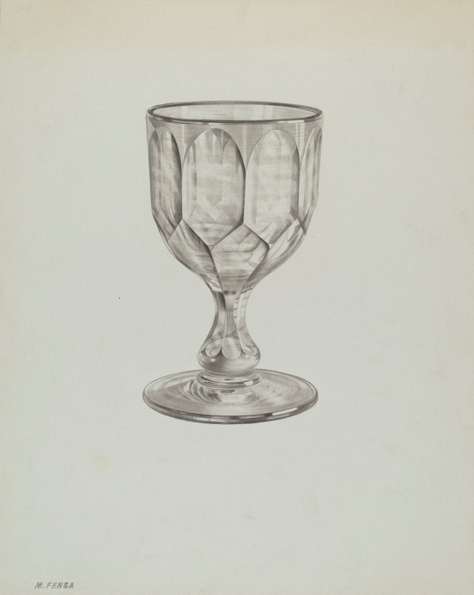 Goblet by Michael Fenga (American, active c. 1935), 16X12"(A3)Poster Print