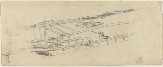 Study for "Le Petit Pont" by Charles Meryon (French, 1821 - 1868), 16X12"(A3)Poster Print