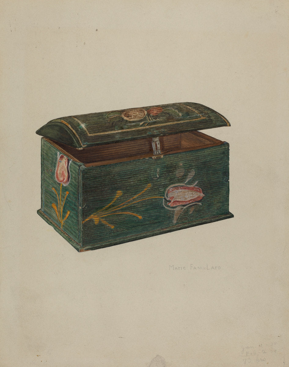 Trinket Box by Marie Famularo (American, 1901 - 1975), 16X12"(A3)Poster Print