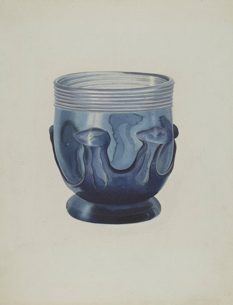 Glass Bowl by Michael Trekur (American, active c. 1935), 16X12"(A3)Poster Print