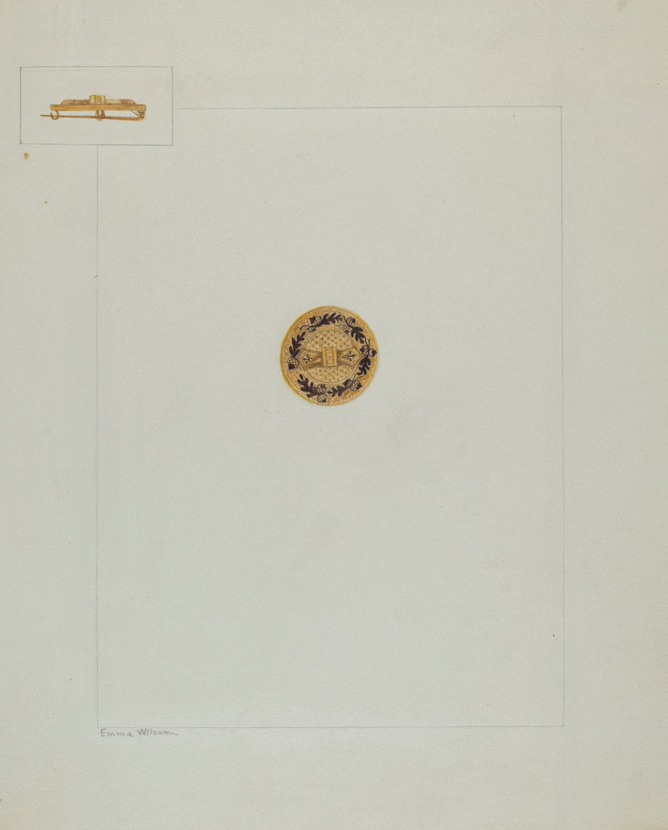 Brooch by Emma Wilson (American, active c. 1935), 16X12"(A3)Poster Print