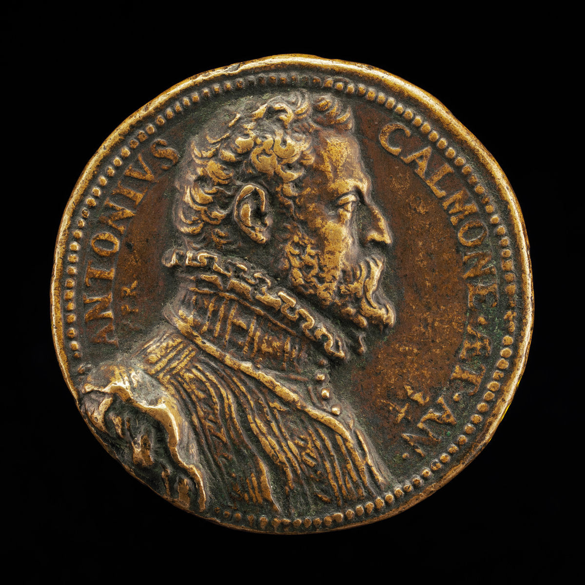 Antonio Calmone, Secretary to Philip II [obverse] by Pier Paolo Galeotti (Florentine, c. 1520 - 1584), 16X12"(A3)Poster Print