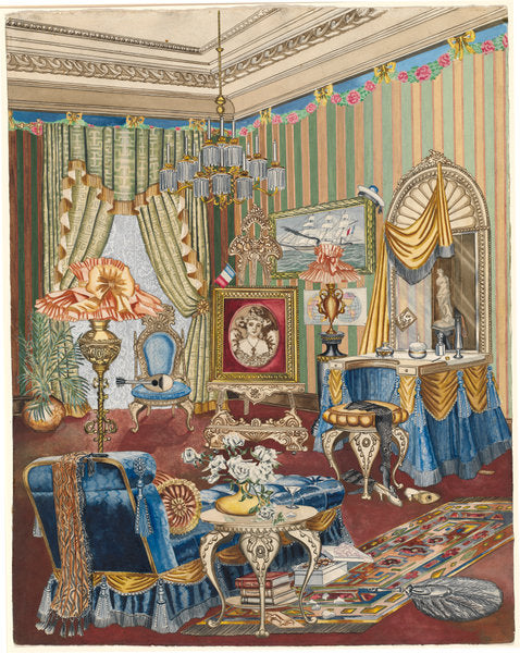 Boudoir by Perkins Harnly (American, 1901 - 1986), 16X12"(A3)Poster Print