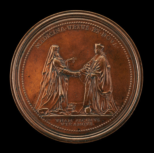 Hippocrates and Dr. John Freind [reverse] by Ferdinand de Saint-Urbain (French, 1658 - 1738), 16X12"(A3)Poster Print