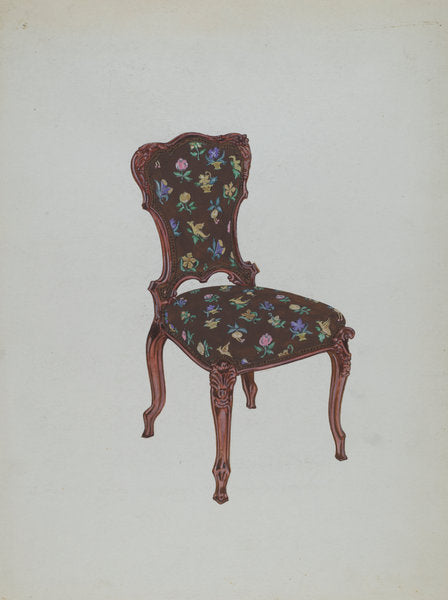 Chair by Florence Huston (American, active c. 1935), 16X12"(A3)Poster Print