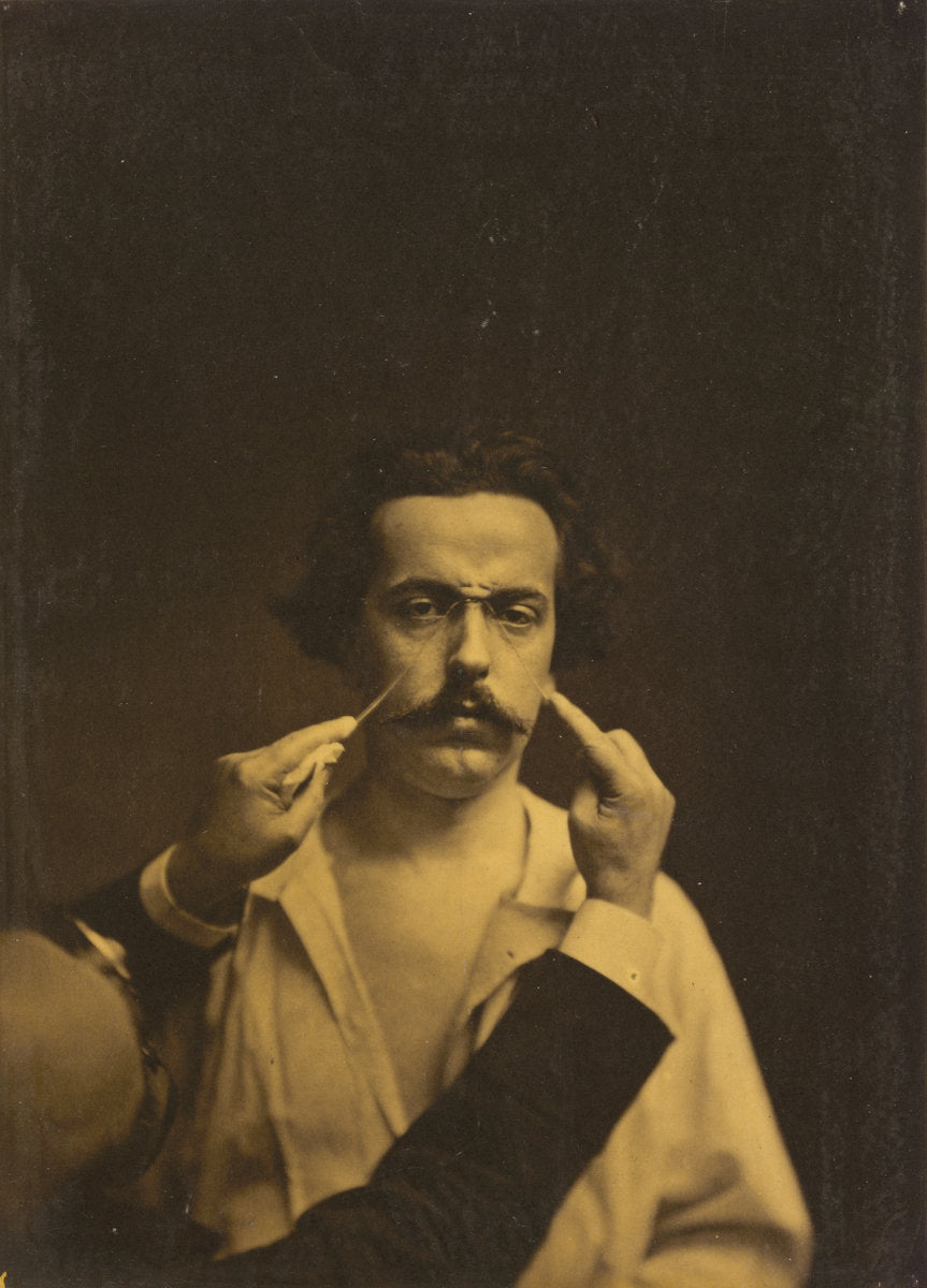 Expression of severity by Guillaume-Benjamin-Amant Duchenne (de Boulogne) (French, 1806 - 1875), 16X12"(A3)Poster Print