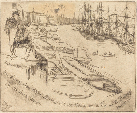 The Little Pool by James McNeill Whistler (American, 1834 - 1903), 16X12"(A3)Poster Print