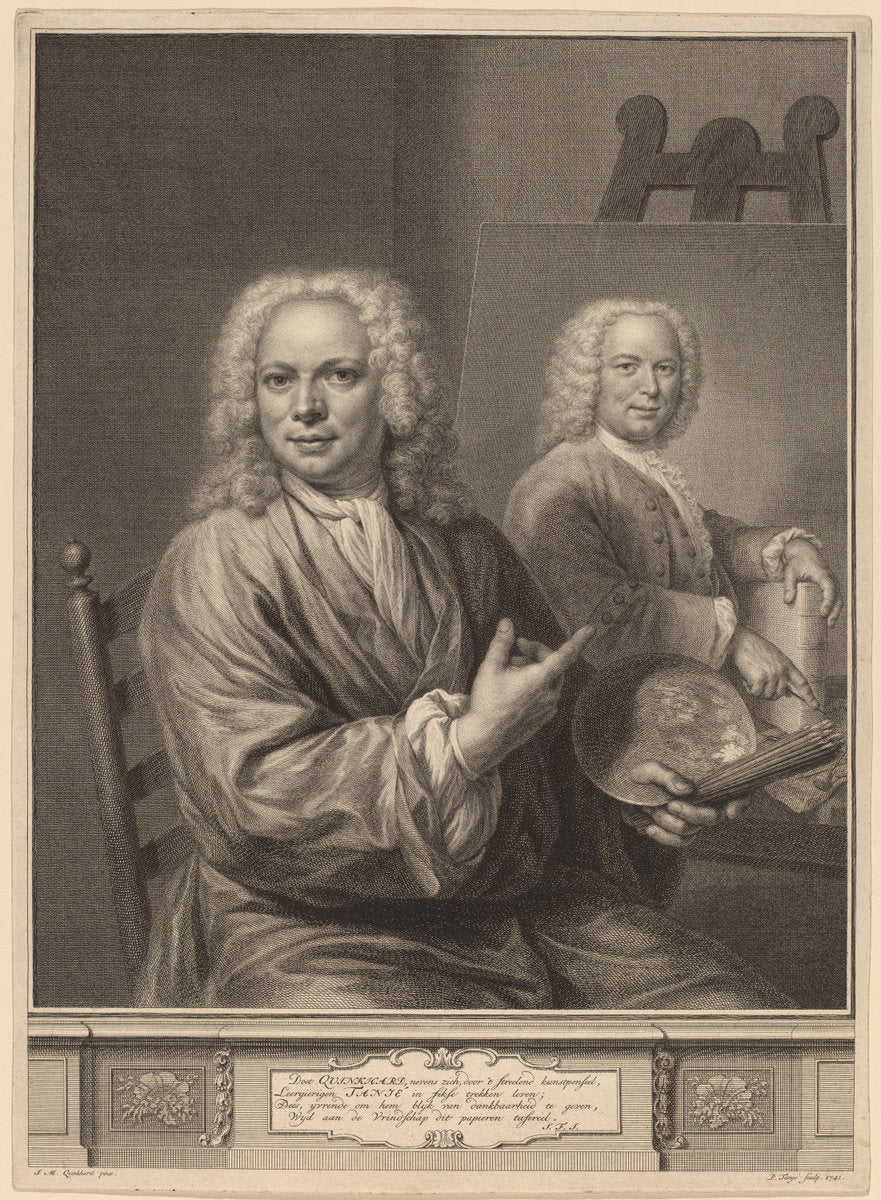 Jan Maurits Quinkhard by Pieter Tanje after Jan Maurits Quinkhard (Dutch, 1706 - 1761), 16X12"(A3)Poster Print
