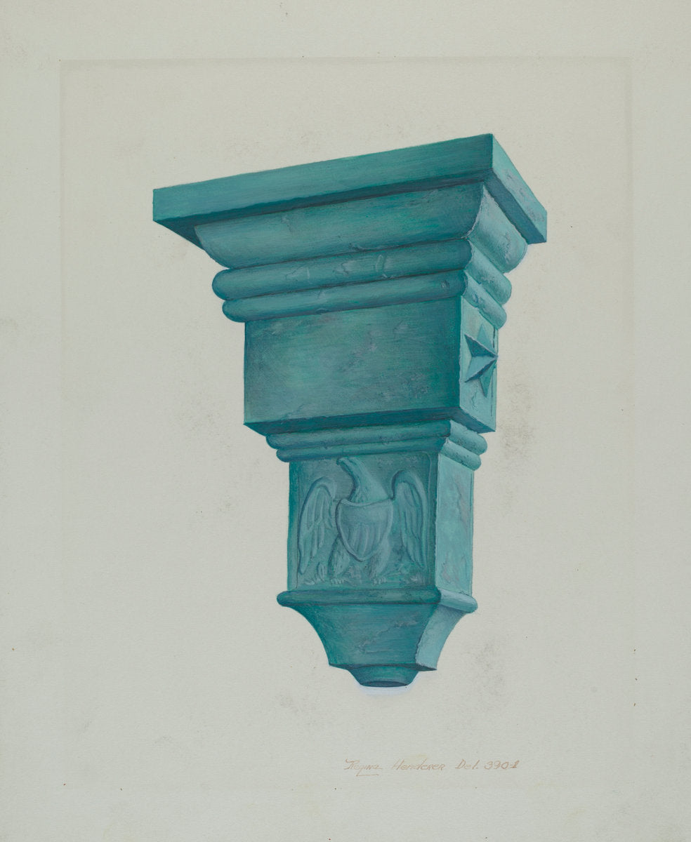 Downspout by Regina Henderer (American, active c. 1935), 16X12"(A3)Poster Print