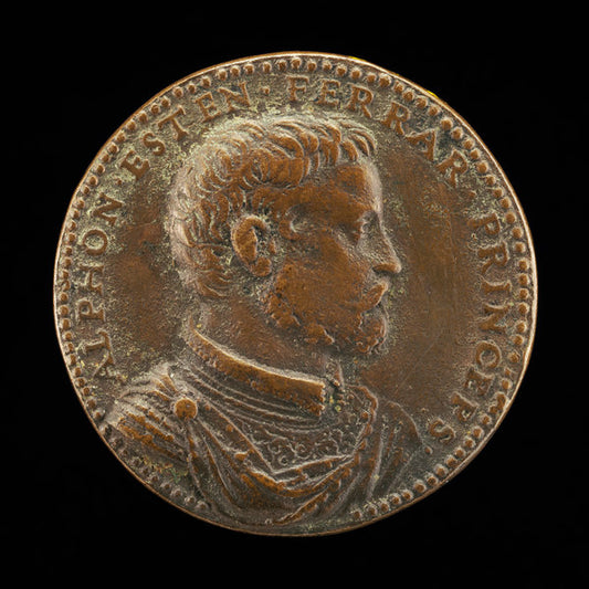 Alfonso II d'Este, 1533-1597, 5th Duke of Ferrara 1559 [obverse] by Domenico Poggini (Florentine, 1520 - 1590), 16X12"(A3)Poster Print