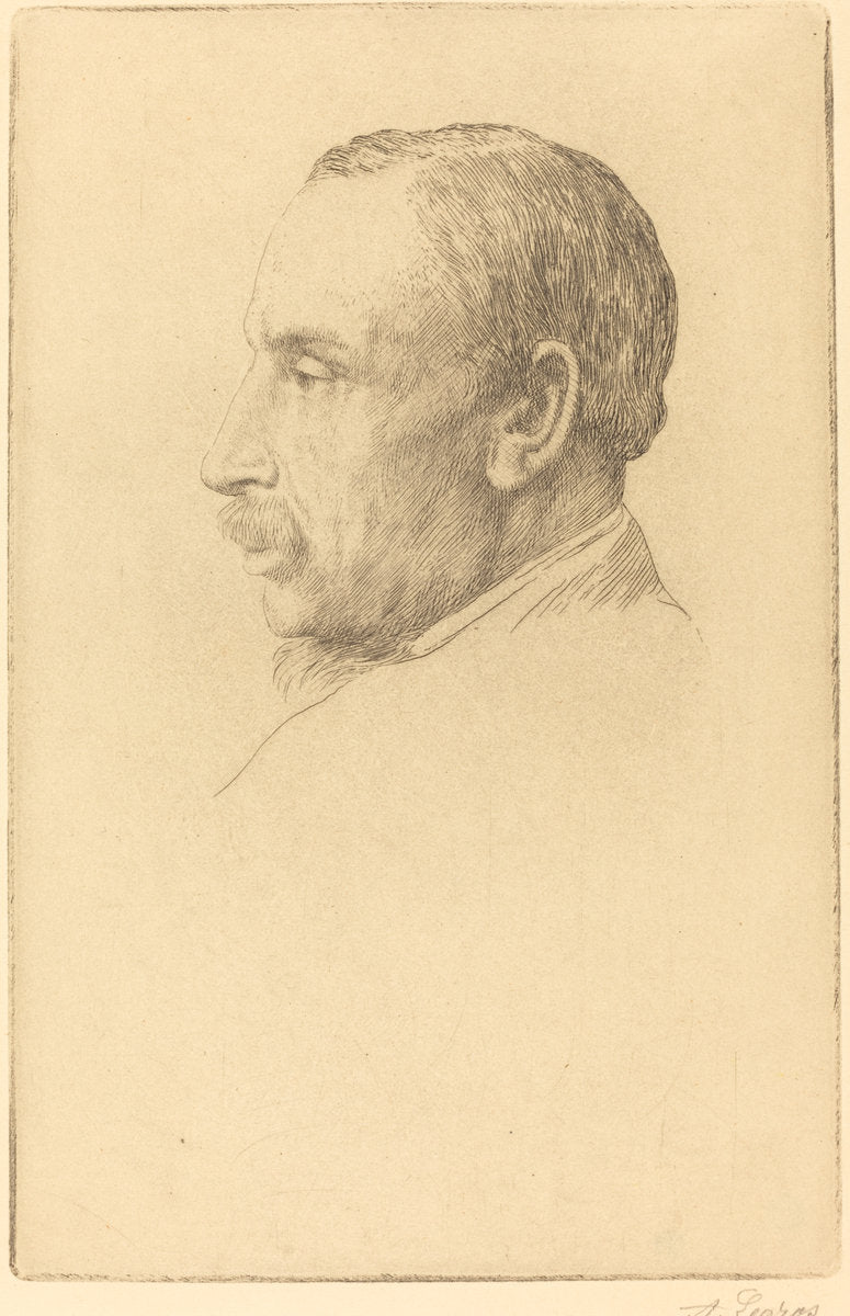 Professor W. Cawthorne Unwin by Alphonse Legros (French, 1837 - 1911), 16X12"(A3)Poster Print