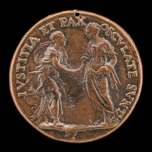 c. 1500/1525 by Venetian 16th Century (Justice and Peace [reverse]), 16X12"(A3)Poster Print