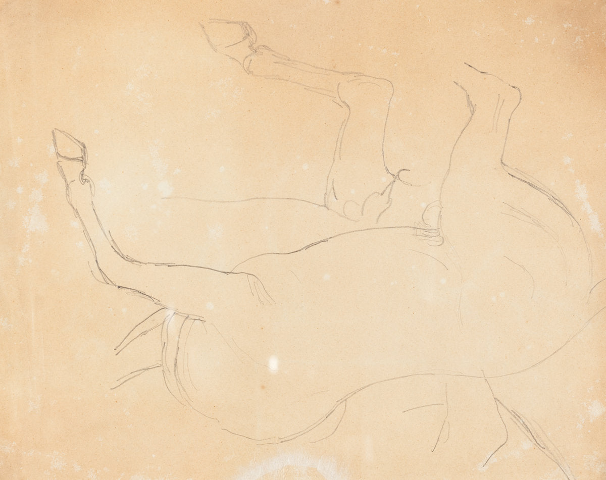 Study of a Horse [verso] by William Etty (British, 1787 - 1849), 16X12"(A3)Poster Print