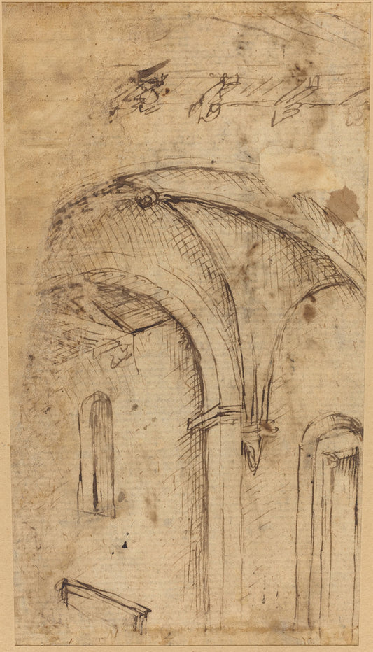 Gothic Vault [verso] by Parri Spinelli (Tuscan, c. 1387 - 1453), 16X12"(A3)Poster Print