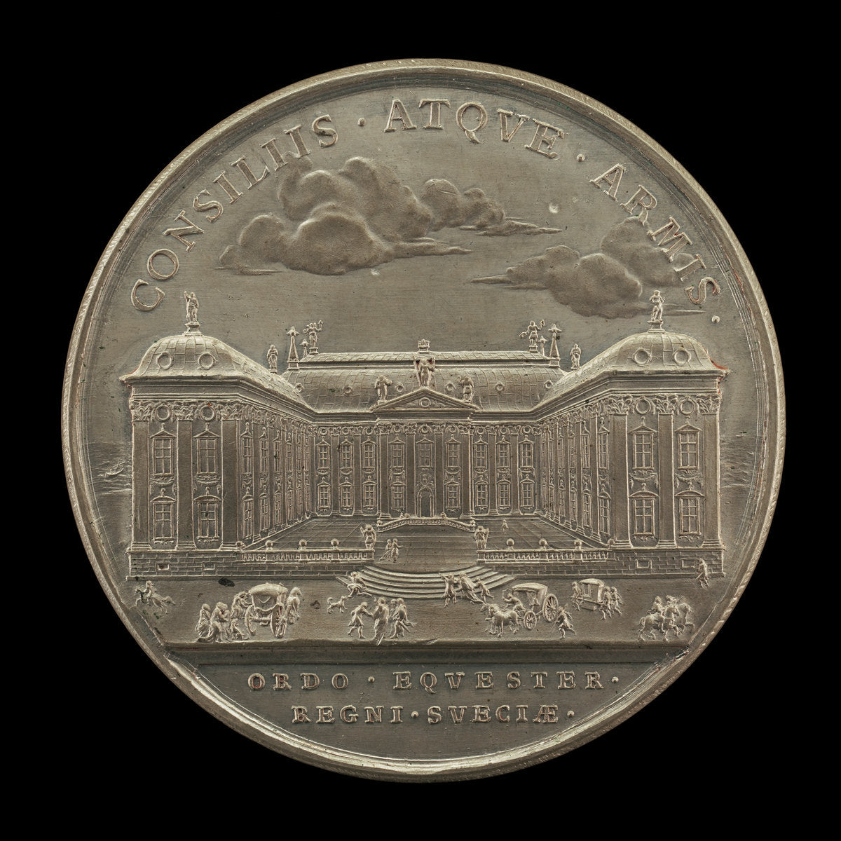 The Royal Palace, Stockholm [reverse] by Johann Karl Hedlinger (Swiss, 1691 - 1791), 16X12"(A3)Poster Print