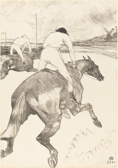 The Jockey (Le jockey) by Henri de Toulouse-Lautrec (French, 1864 - 1901), 16X12"(A3)Poster Print