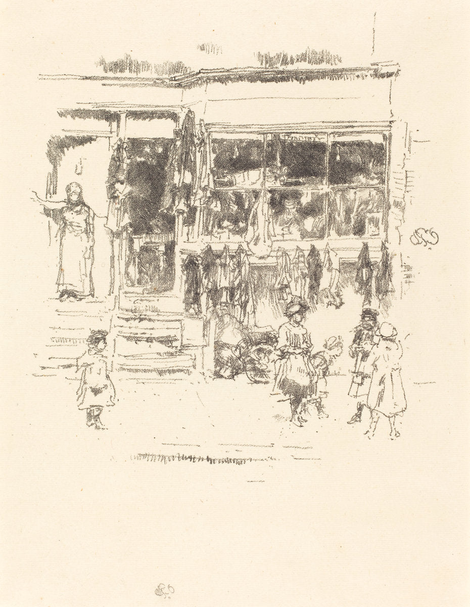 Chelsea Rags by James McNeill Whistler (American, 1834 - 1903), 16X12"(A3)Poster Print