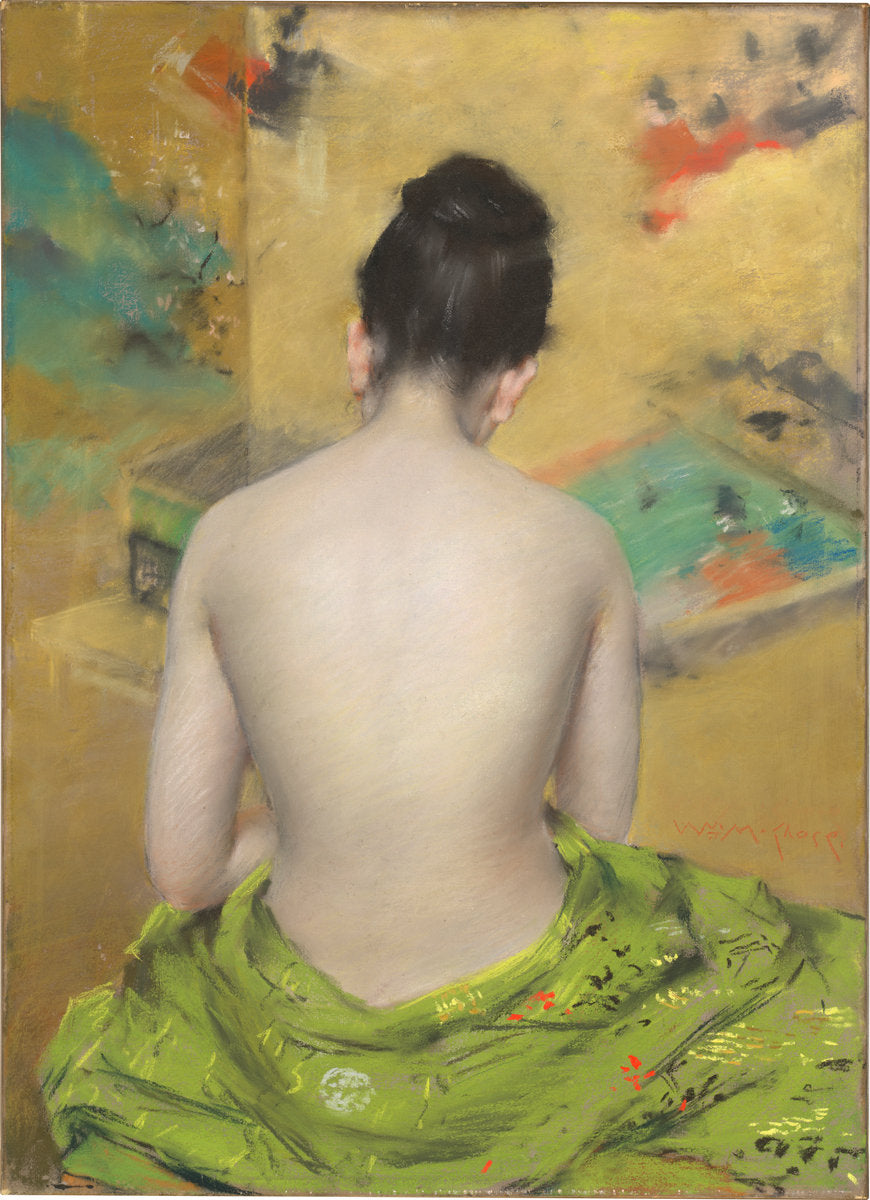 Study of Flesh Color and Gold by William Merritt Chase (American, 1849 - 1916), 16X12"(A3)Poster Print