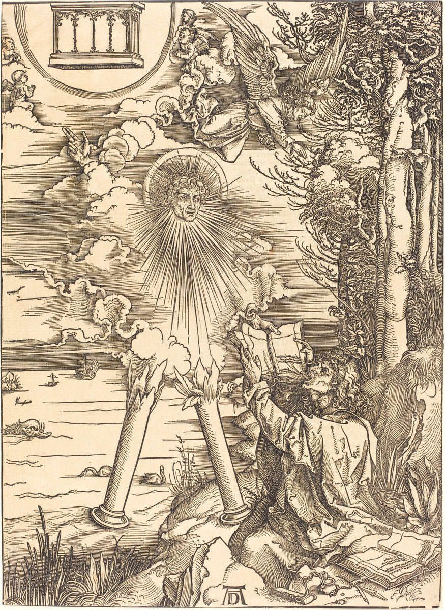 Saint John Devouring the Book by Albrecht Dürer (German, 1471 - 1528), 16X12"(A3)Poster Print