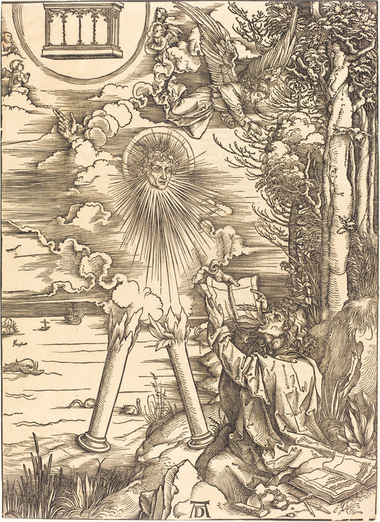 Saint John Devouring the Book by Albrecht Dürer (German, 1471 - 1528), 16X12"(A3)Poster Print