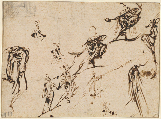 Gobbi and Other Bizarre Figures by Jacques Callot (French, 1592 - 1635), 16X12"(A3)Poster Print
