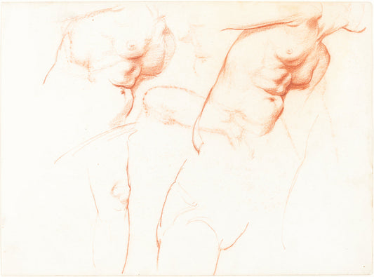 Studies for "The Wise and Foolish Virgins" [recto] by Sir William Blake Richmond (British, 1842 - 1921), 16X12"(A3)Poster Print