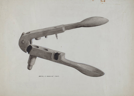 Bullet Mold by Majel G. Claflin (American, active c. 1935), 16X12"(A3)Poster Print