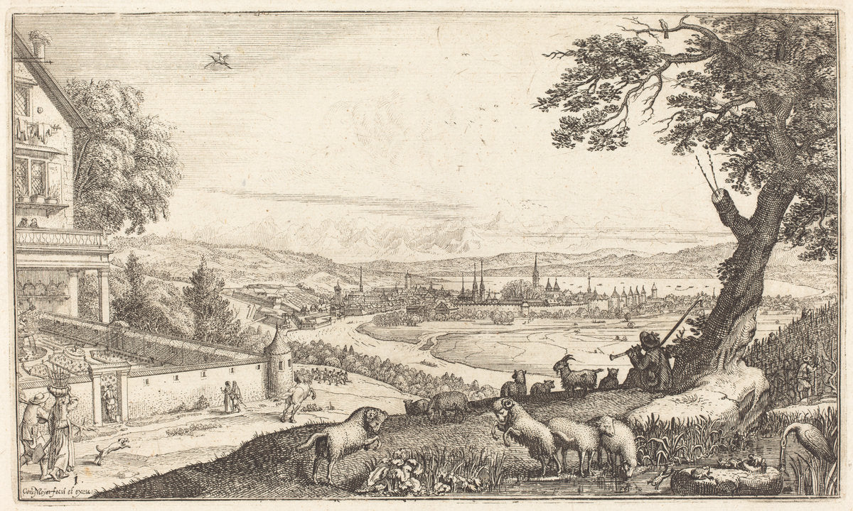 Spring by Conrad Meyer (Swiss, 1618 - 1689), 16X12"(A3)Poster Print