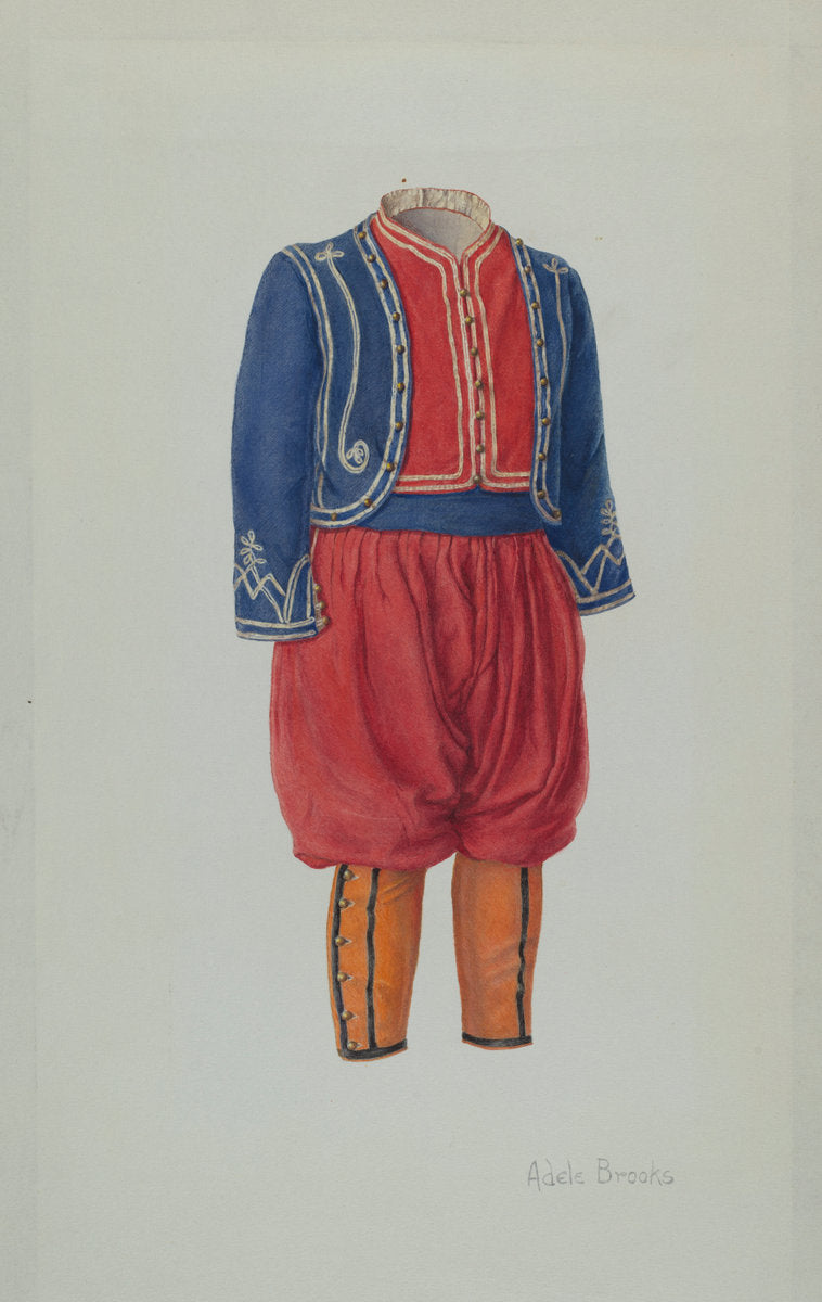 Child's Soldier Suit by Adele Brooks (American, active c. 1935), 16X12"(A3)Poster Print