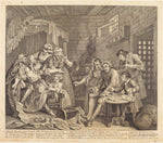 A Rake's Progress: pl.7 by William Hogarth (English, 1697 - 1764), 16X12"(A3)Poster Print