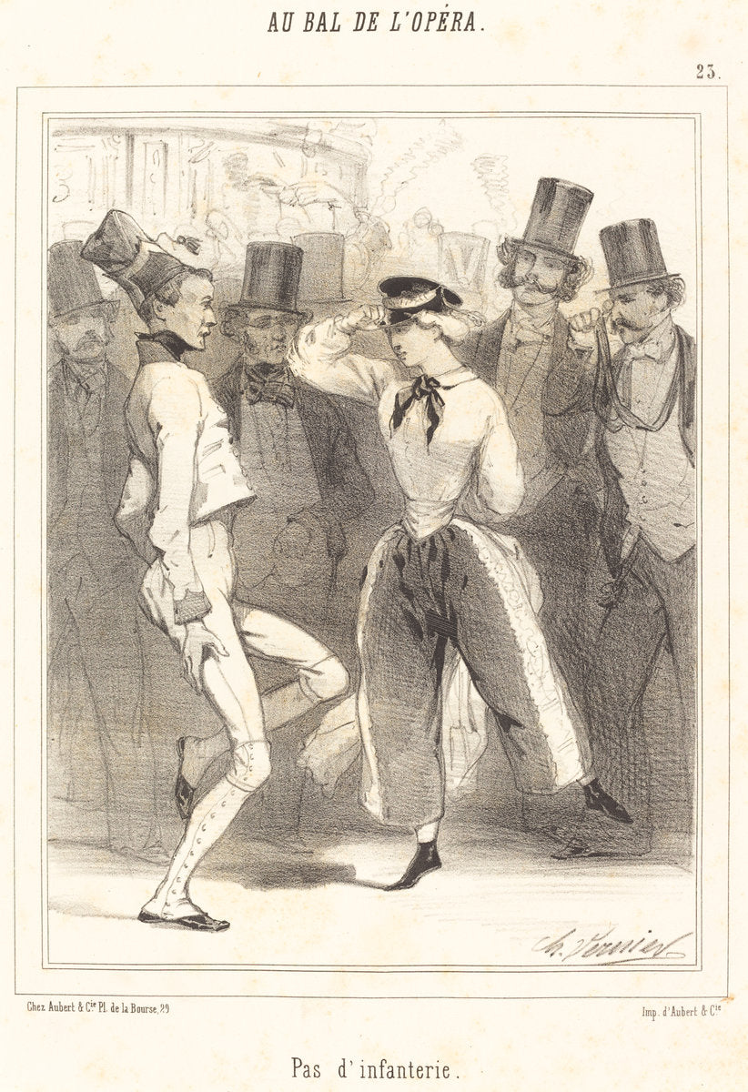 Pas d'Infanterie by Charles Vernier (French, 1831 - 1887), 16X12"(A3)Poster Print