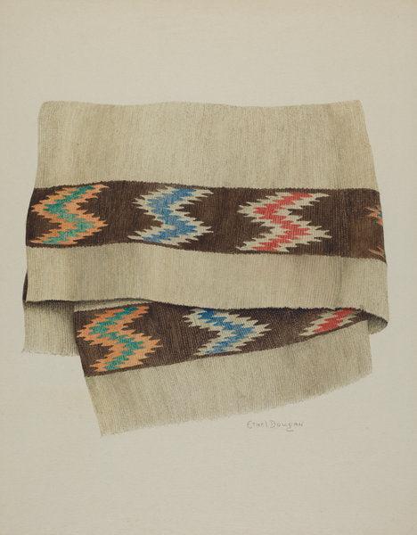Blanket by Ethel Dougan (American, 1898 - 1976), 16X12"(A3)Poster Print