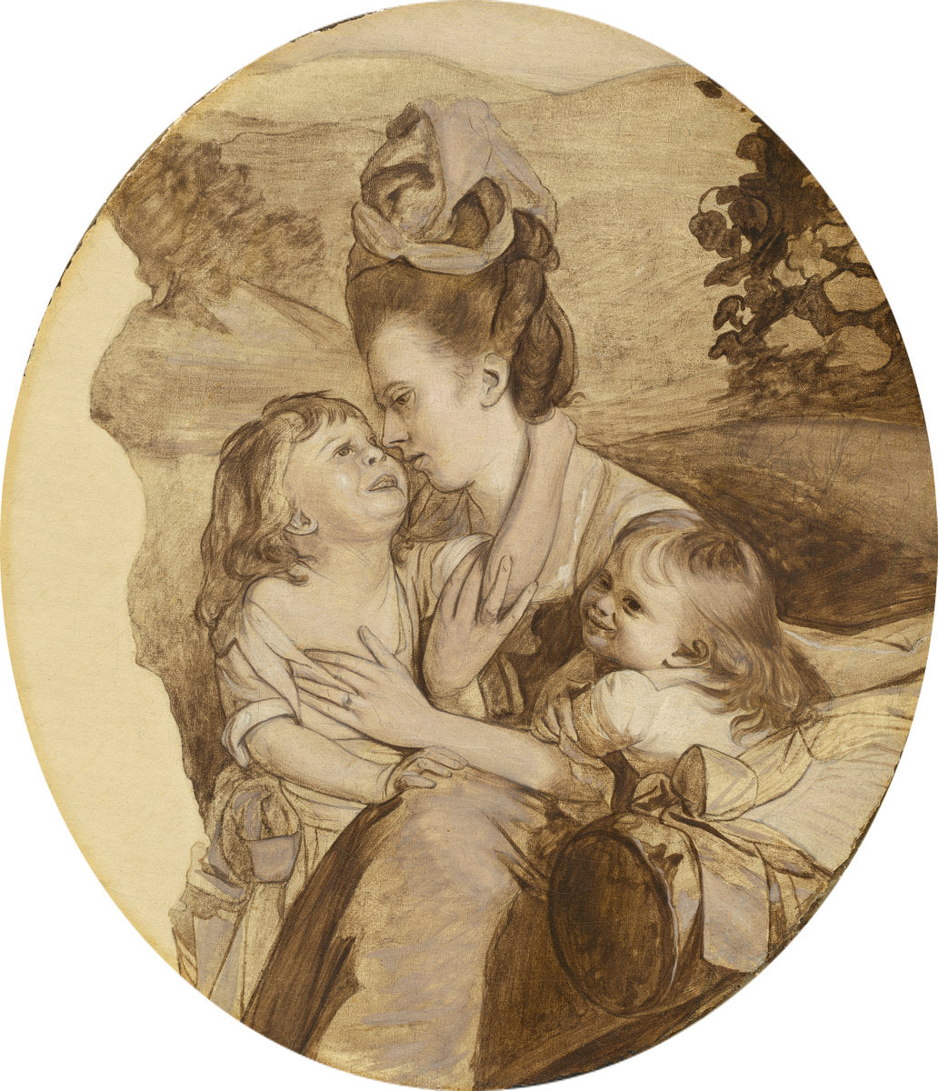 Sketch for The Copley Family by John Singleton Copley (American, 1738 - 1815), 16X12"(A3)Poster Print