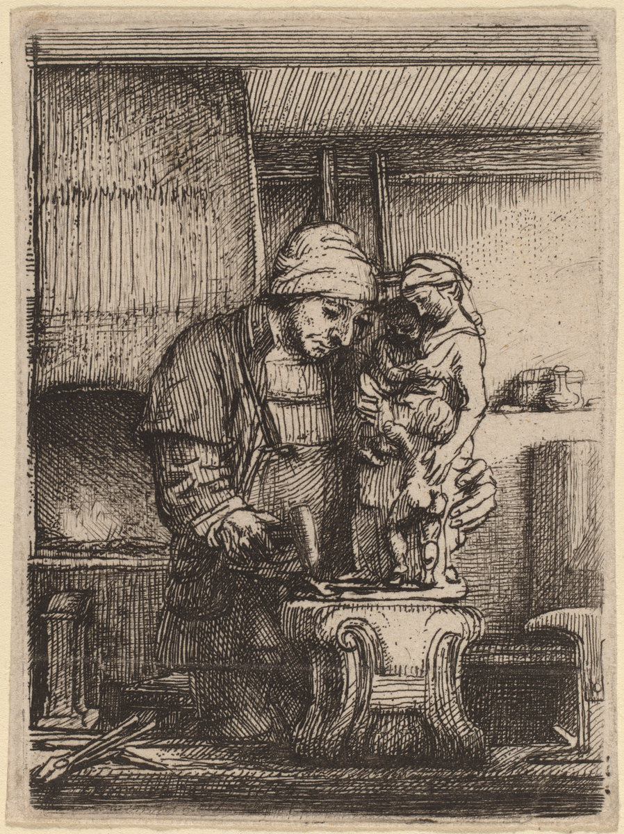 The Goldsmith by Rembrandt van Rijn (Dutch, 1606 - 1669), 16X12"(A3)Poster Print