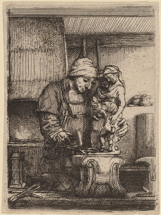The Goldsmith by Rembrandt van Rijn (Dutch, 1606 - 1669), 16X12"(A3)Poster Print