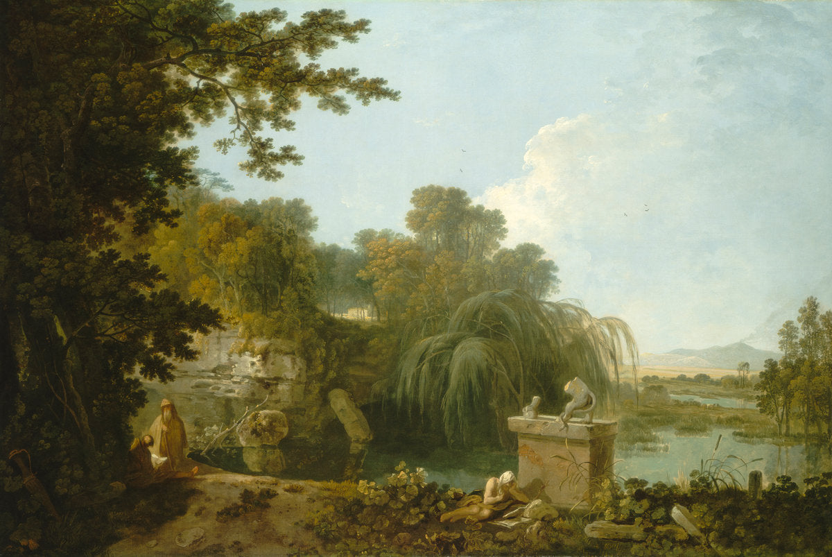 Solitude by Richard Wilson (Welsh, 1712/1714 - 1782), 16X12"(A3)Poster Print