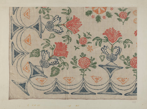 Printed Textile by Edward Kibbee (American, active c. 1935), 16X12"(A3)Poster Print