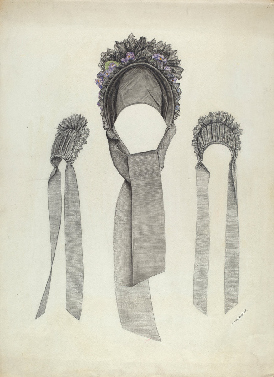 Hat by Lucien Verbeke (American, active c. 1935), 16X12"(A3)Poster Print