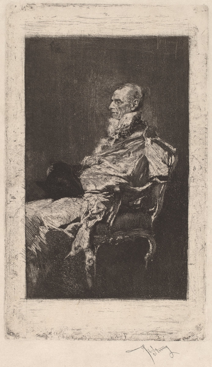 The Diplomat by Mariano Fortuny y Carbó (Spanish, 1838 - 1874), 16X12"(A3)Poster Print