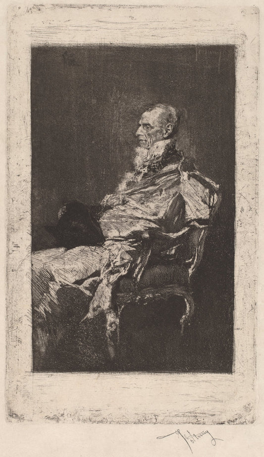 The Diplomat by Mariano Fortuny y Carbó (Spanish, 1838 - 1874), 16X12"(A3)Poster Print