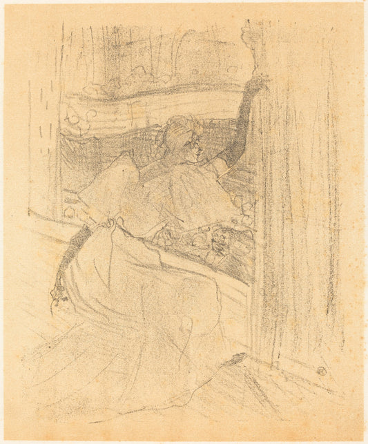 Bowing to the Audience (Saluant le public) by Henri de Toulouse-Lautrec (French, 1864 - 1901), 16X12"(A3)Poster Print
