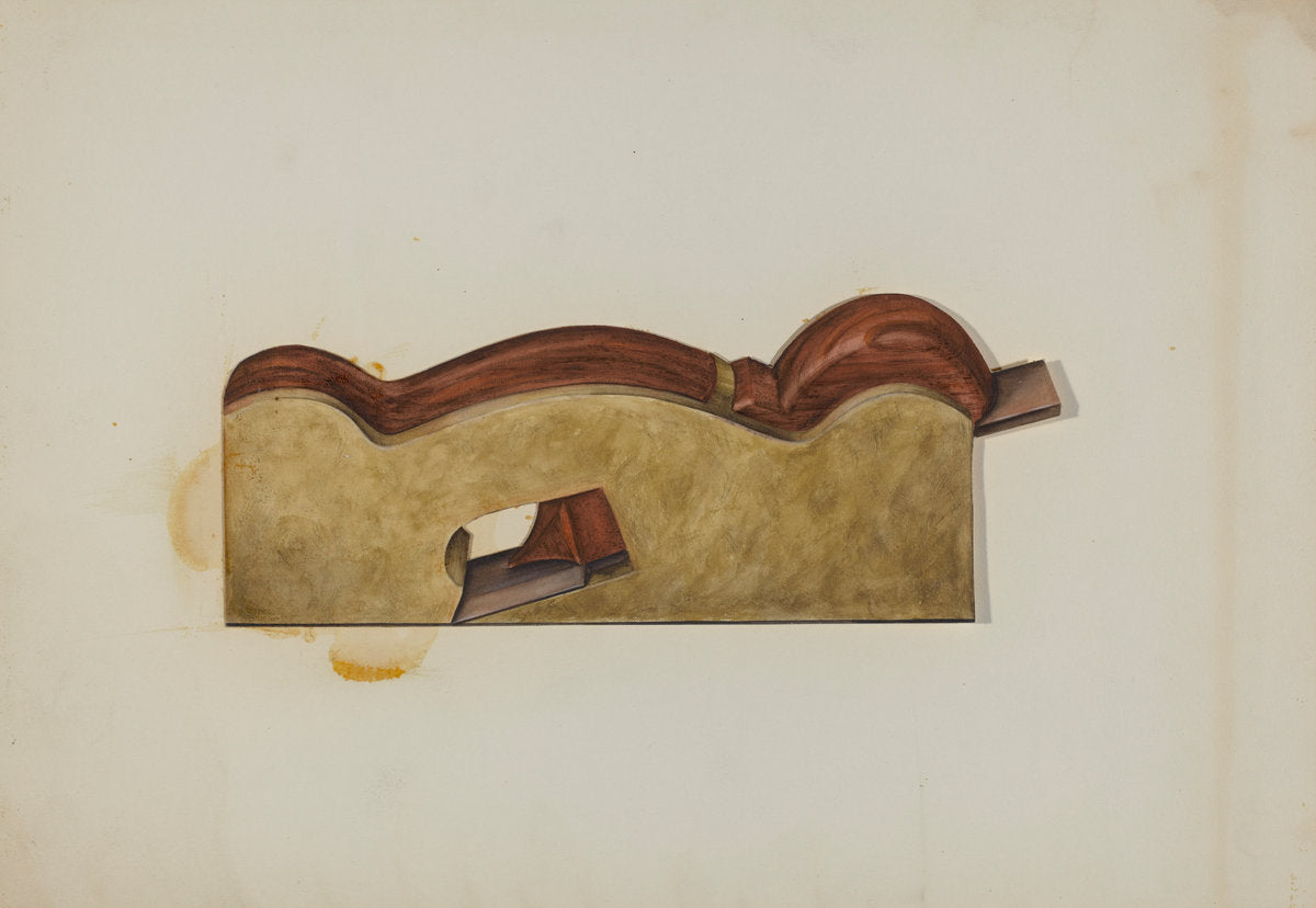 Shoulder Plane by Natalie Simon (American, active c. 1935), 16X12"(A3)Poster Print