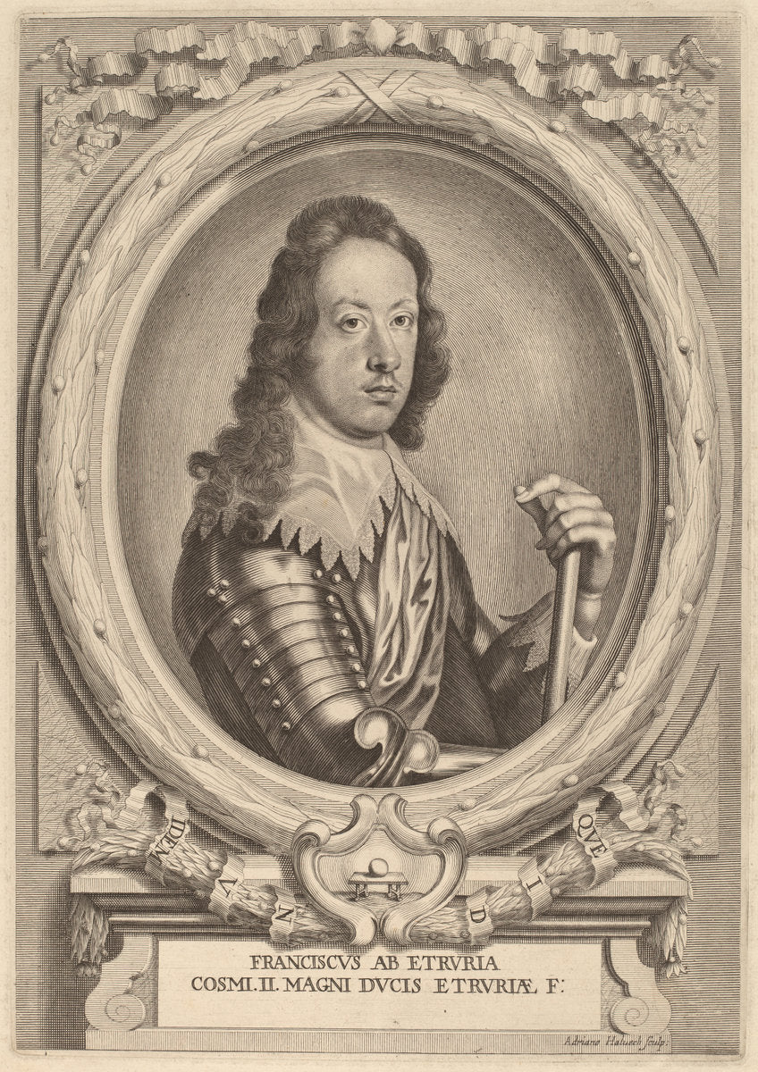 Cosimo II, Grand Duke of Tuscany by Adriaen Haelwegh (Dutch, 1637 - after 1696), 16X12"(A3)Poster Print
