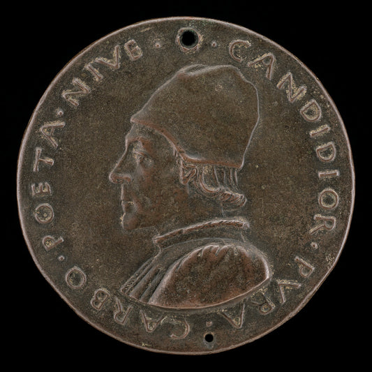 Lodovico Carbone, 1430-1485, Poet [obverse] by Sperandio (Italian, c. 1425/1428  - c. 1504), 16X12"(A3)Poster Print