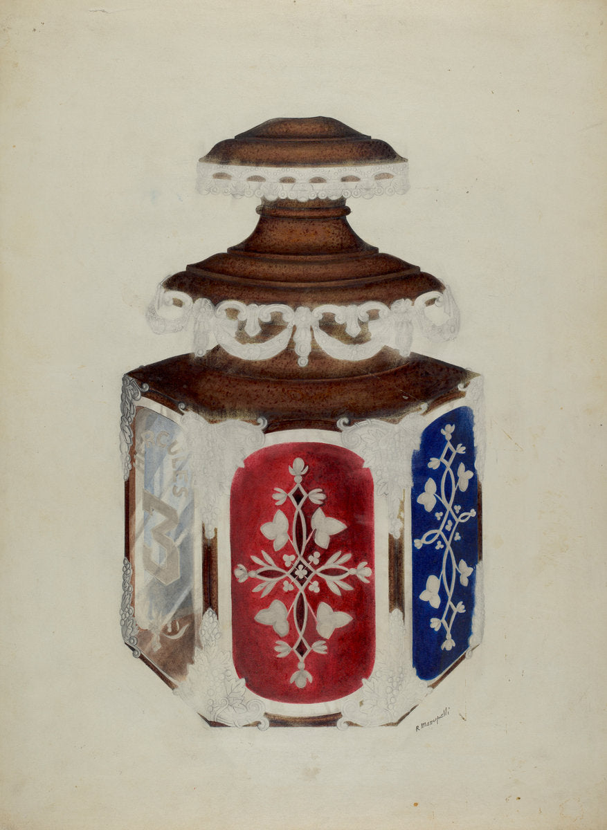 Fireman's Candle Lamp by Raymond Manupelli (American, active c. 1935), 16X12"(A3)Poster Print