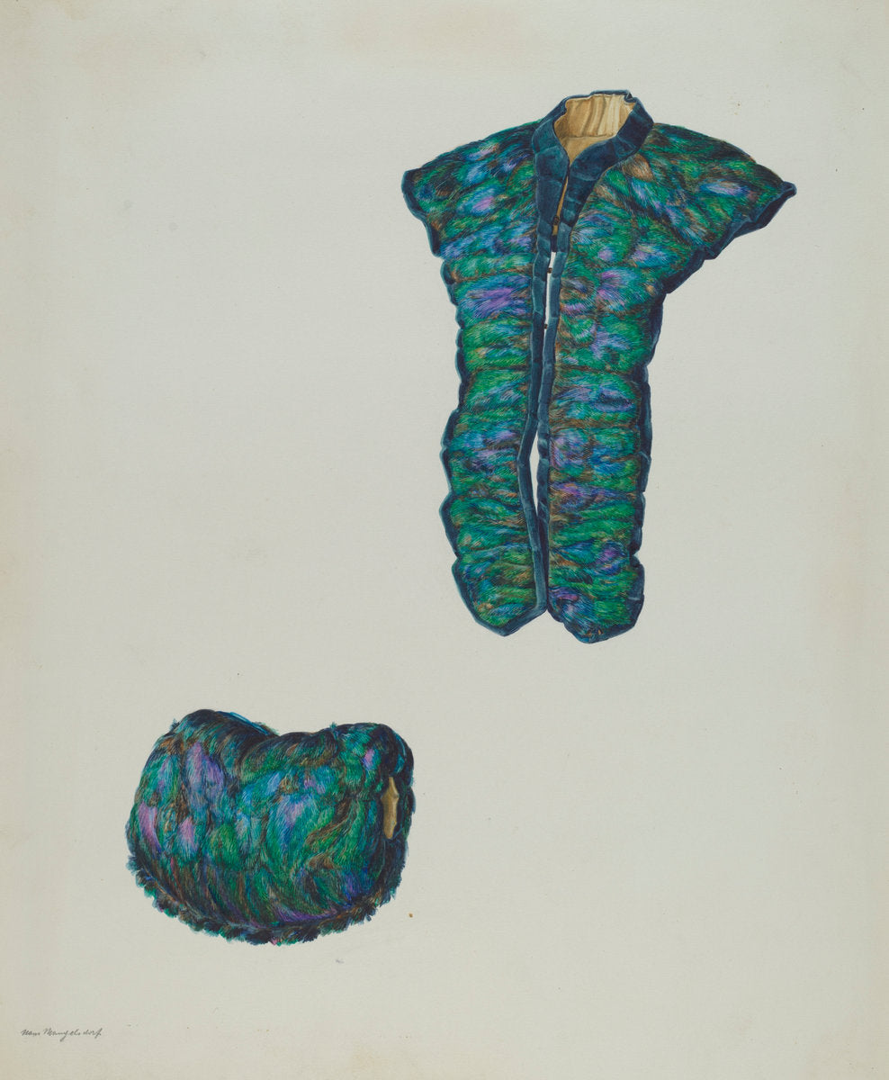 Tippet and Muff by Hans Mangelsdorf (American, active c. 1935), 16X12"(A3)Poster Print