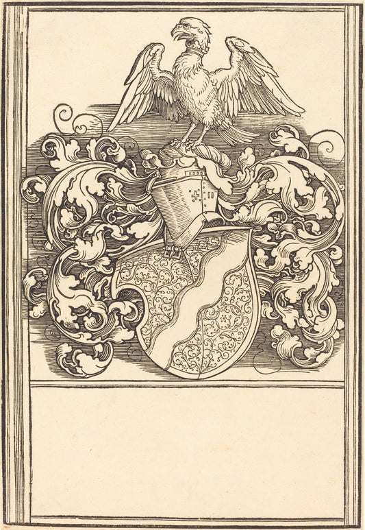 Coat of Arms of Michael Behaim by Albrecht Dürer (German, 1471 - 1528), 16X12"(A3)Poster Print