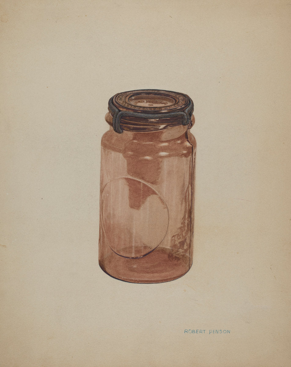 Glass Fruit Jar by Robert Penson (American, active c. 1935), 16X12"(A3)Poster Print